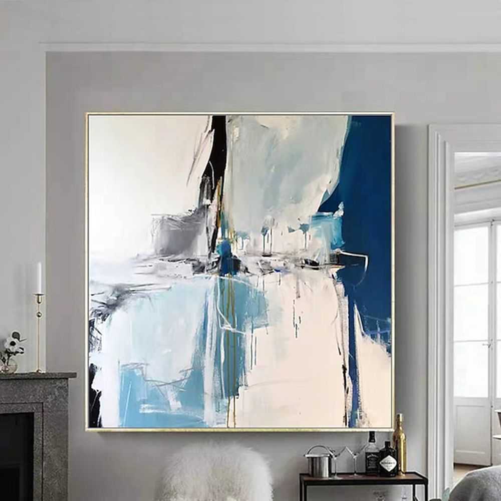 Hand Painted Oil Paintings Handmade Modern Abstract Oil Paintings On Canvas Wall Art Decorative Picture Living Room Hallway Bedroom Luxurious Decorative Painting - luxuryhomedecoridea.com