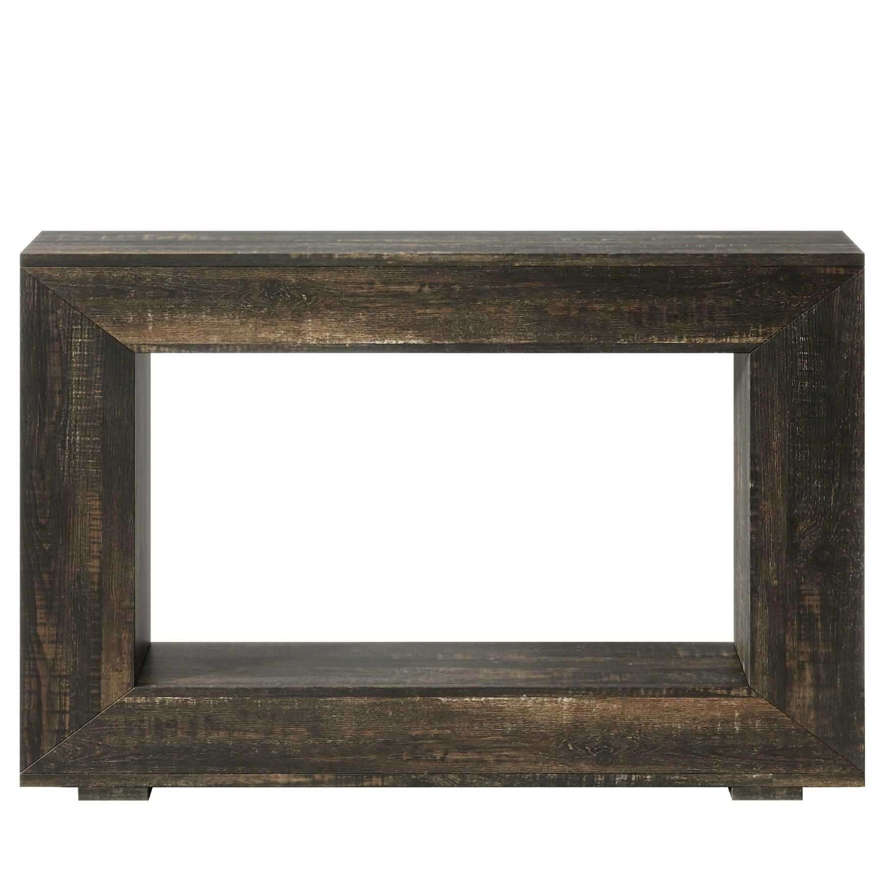 Farmhouse Console Table, Rustic Wood Entryway Sofa Table with Storage - luxuryhomedecoridea.com