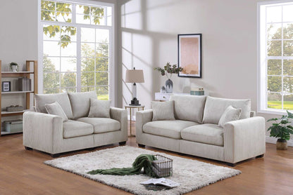 Sofa And Leseat Pillows Sqare Arms Plush Couch - luxuryhomedecoridea.com