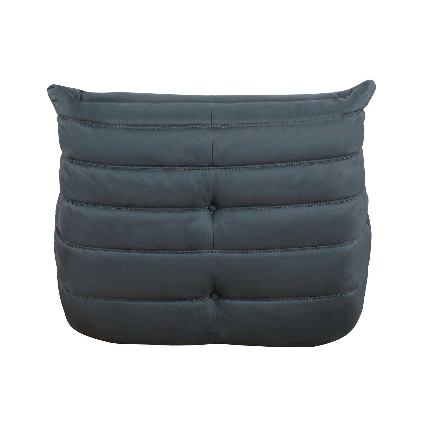 Luxury Accent Chair Button-Tufted Detail Charcoal Microfiber Comfy Chair Living Room Furniture 1pc - luxuryhomedecoridea.com