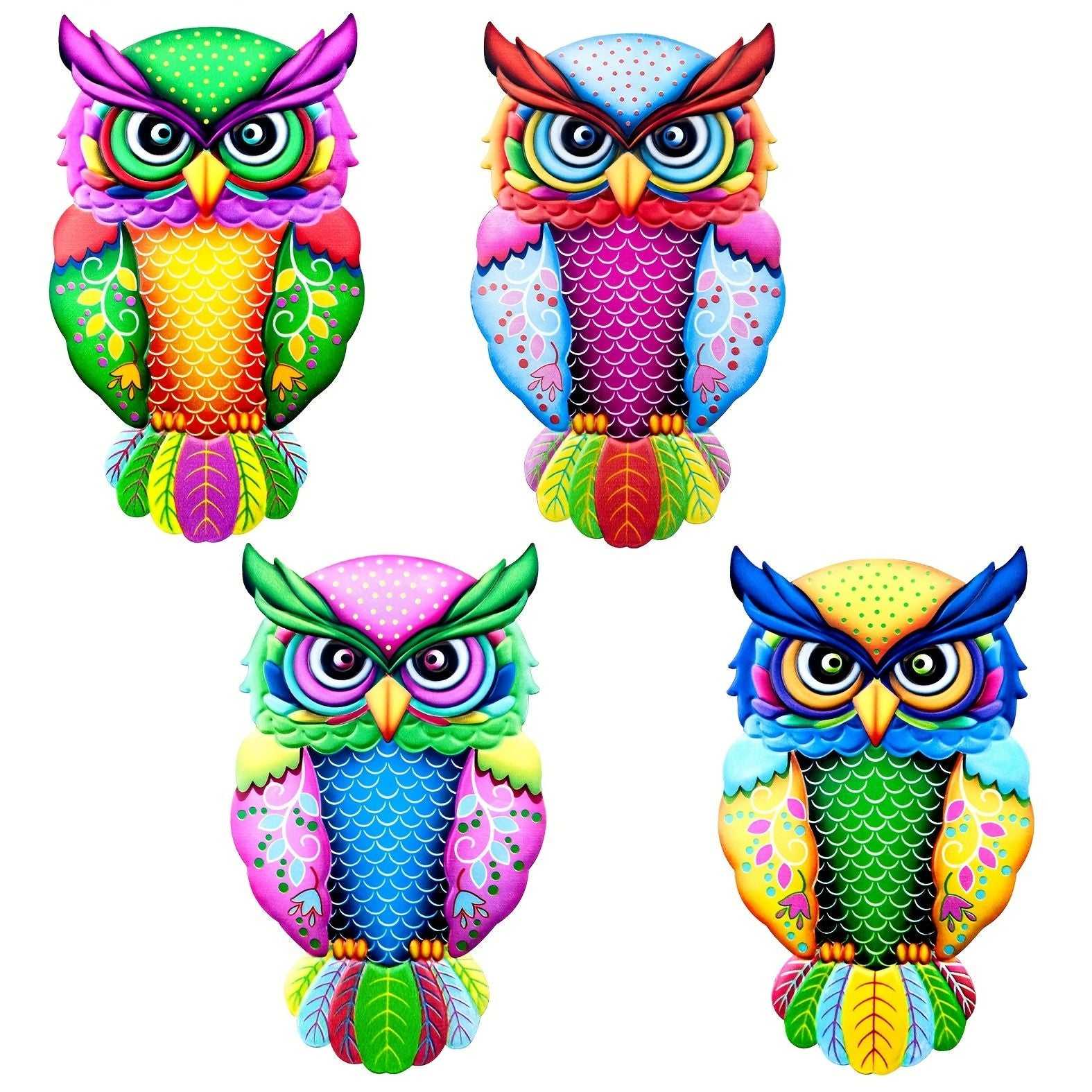 1pc Metal Owl Wall Decor, Outside Garden Decoration, Yard Art Outdoor Patio Fence Lawn Ornament, Home Decor, Room Decor, Party Supplies, Birthday Gift, Holiday Decor - luxuryhomedecoridea.com