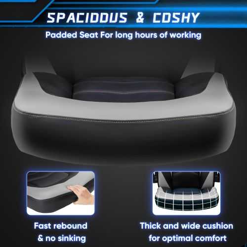 Ergonomic Office Computer Home Gaming Desk Chair Adjustable PU Leather Racing Chair Flip-up Armrest For Christmas Furniture - luxuryhomedecoridea.com