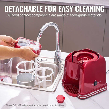 VEVOR Slushy Machine for Home, 32oz Tank Home-use Margarita Machine, Smoothie Frozen Drink Maker with Food-grade Materials, Slushie Machine for Home DIY, Kids' Parties, Red - luxuryhomedecoridea.com