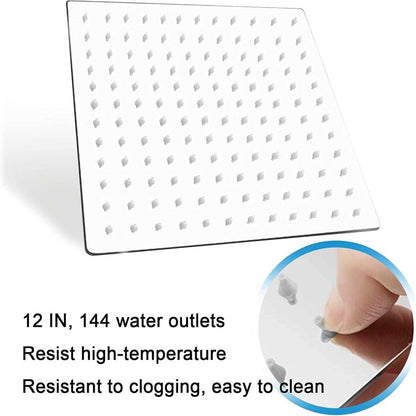Stainless Steel High Pressure Shower Head Waterfall Full Body Coverage Waterfall Shower Head - luxuryhomedecoridea.com