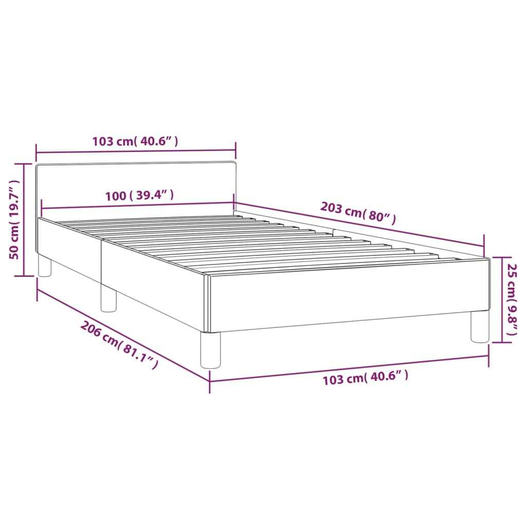 Bed Frame With Headboard Dark Grey Velvet, Plywood, Engineered Wood - luxuryhomedecoridea.com