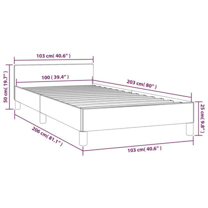 Bed Frame With Headboard Dark Grey Velvet, Plywood, Engineered Wood - luxuryhomedecoridea.com
