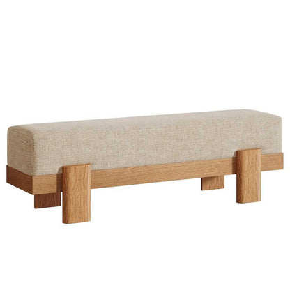 55" Modern Dining Bench - Upholstered Kitchen & Living Room Seating - luxuryhomedecoridea.com