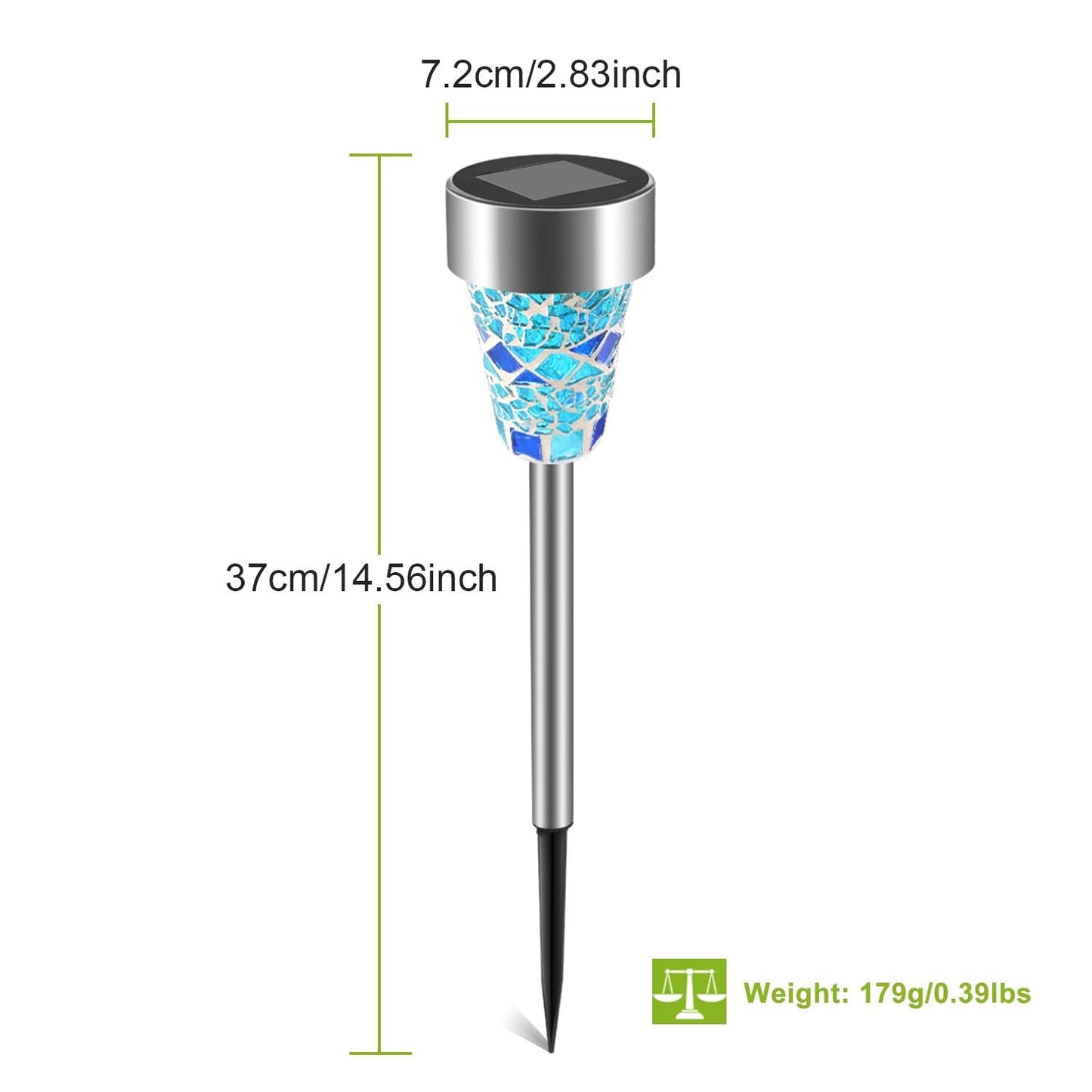 6Packs Solar Garden Lights Outdoor Solar Pathway Lights IP44 Water-resistant Landscape Lights 8Hrs Lawn Lamps for Yard Driveway Walkway - luxuryhomedecoridea.com
