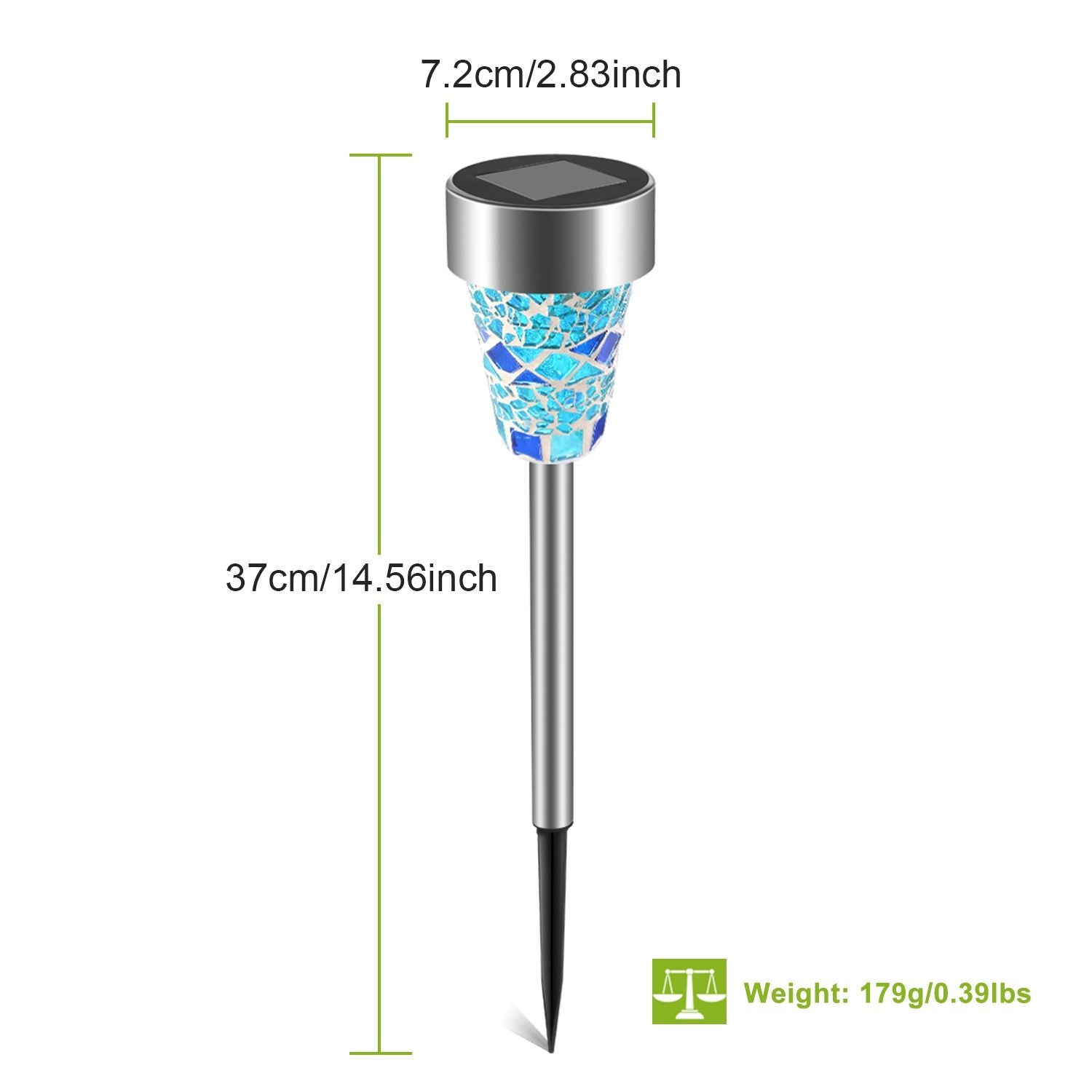 6Packs Solar Garden Lights Outdoor Solar Pathway Lights IP44 Water-resistant Landscape Lights 8Hrs Lawn Lamps for Yard Driveway Walkway - luxuryhomedecoridea.com