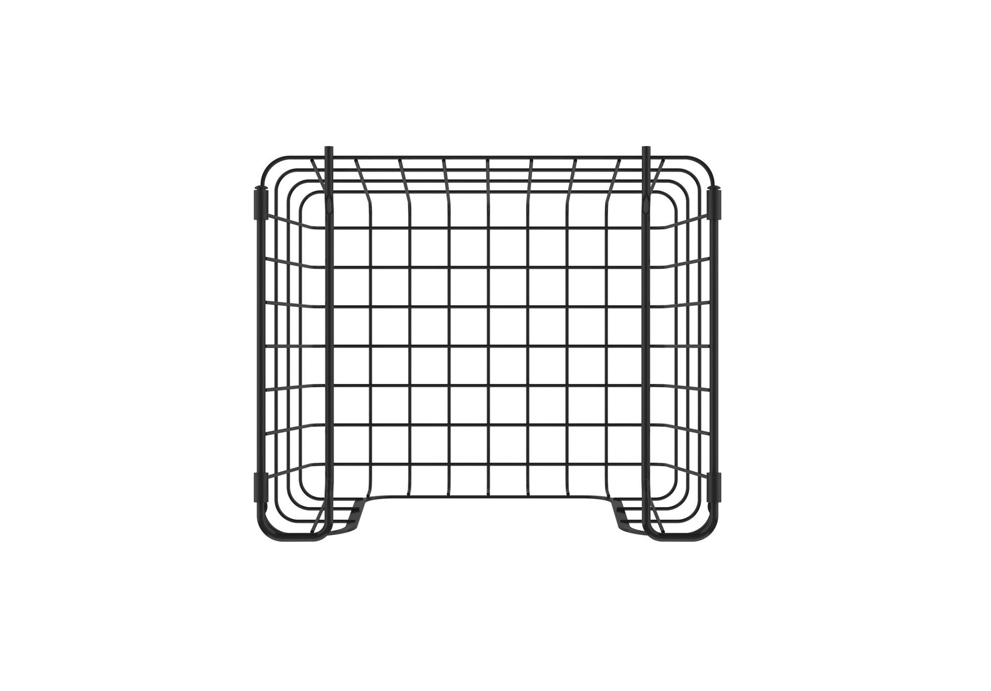 Oceanstar Stackable Metal Wire Storage Basket Set for Pantry, Countertop, Kitchen or Bathroom – Black, Set of 3 - luxuryhomedecoridea.com