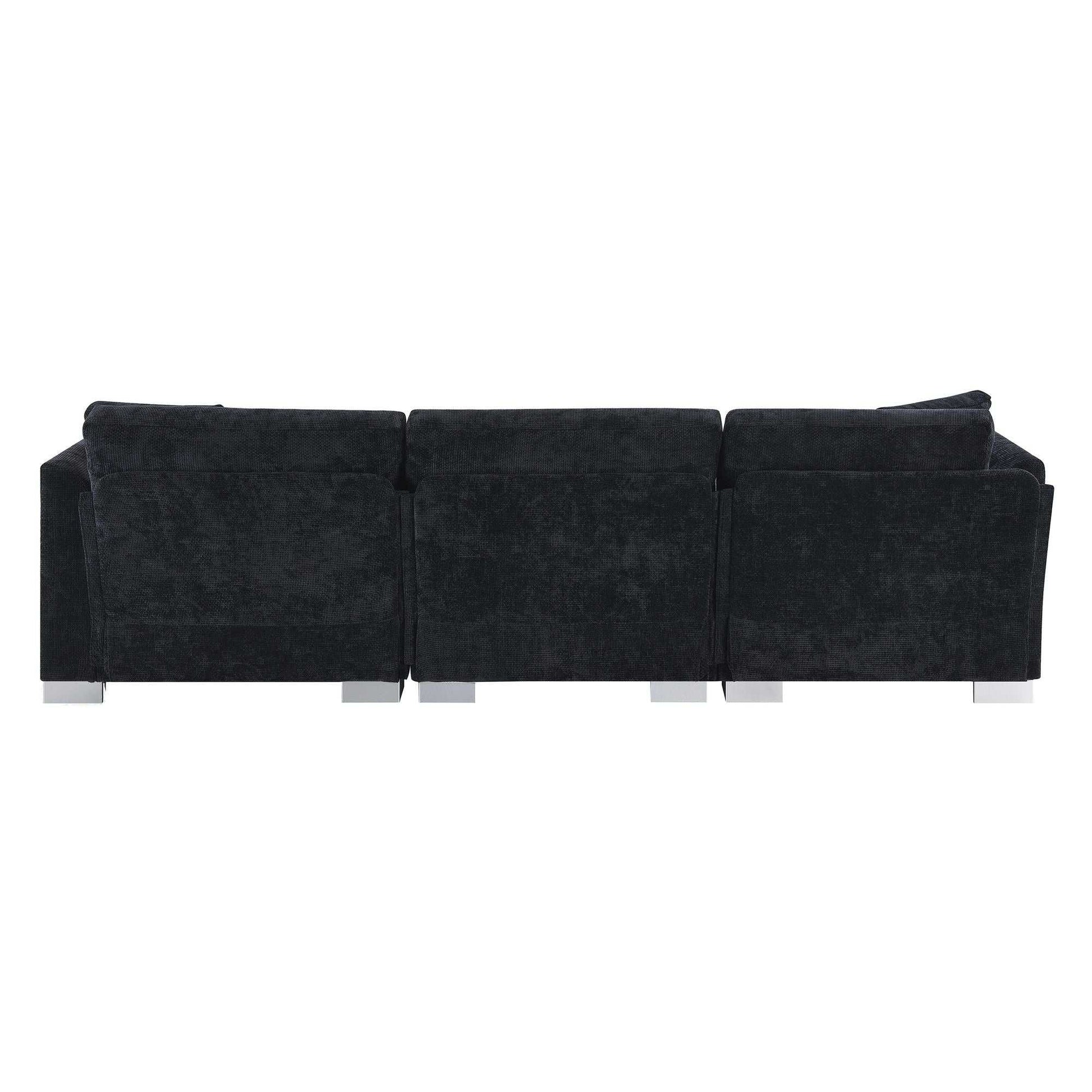 [VIDEO provided][New] 96*56" Modern Cloud Sectional Sofa,L-shaped Luxury Couch Set with 2 Free pillows,4-seat Chenille Indoor Furniture with Oversized Chaise for Living Room,Apartment,Office,3 Colors - luxuryhomedecoridea.com