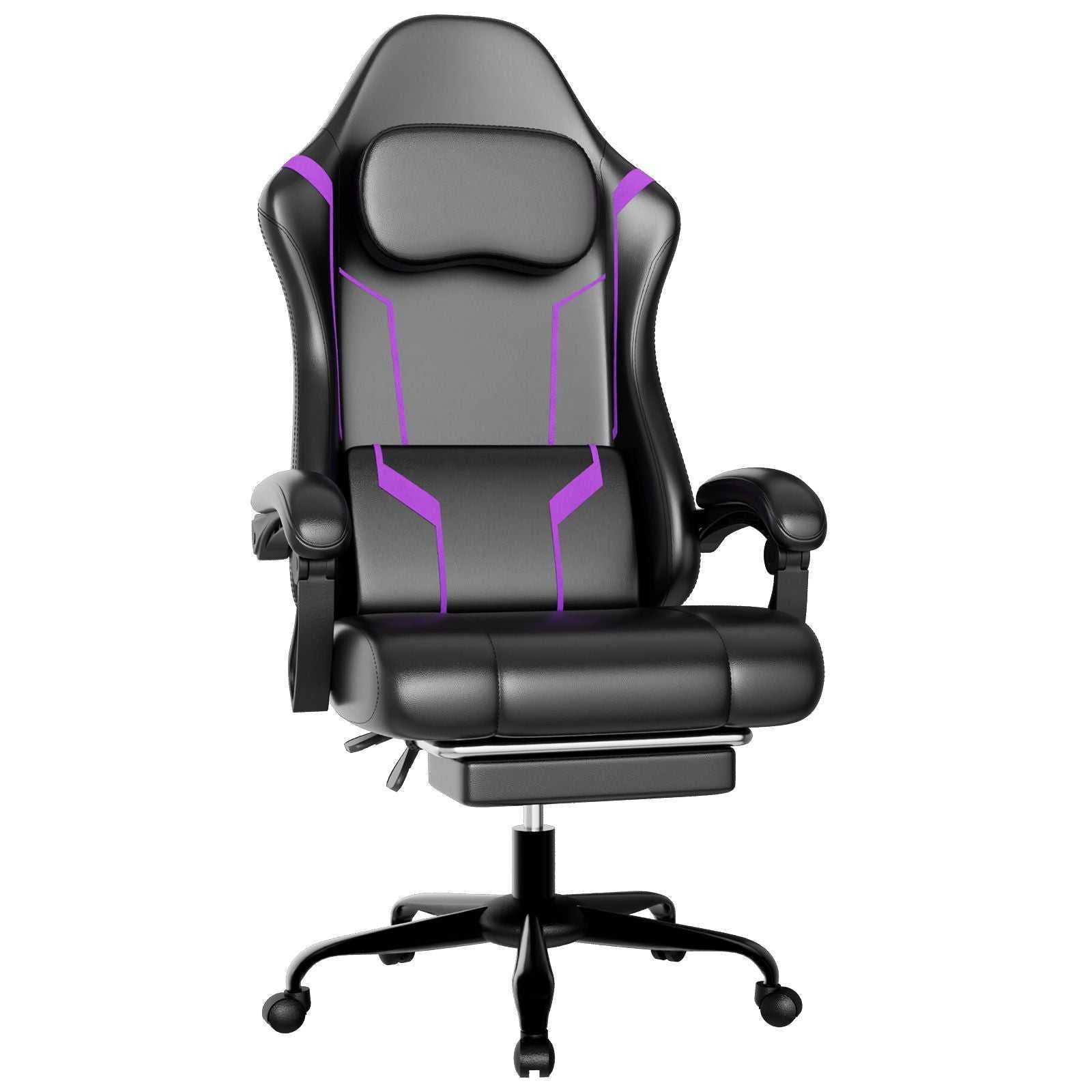 Ergonomic Gaming Chair, Electronic Gaming Chair With Pocket Spring Pad And Footrest, Height Adjustable Computer Chair - luxuryhomedecoridea.com