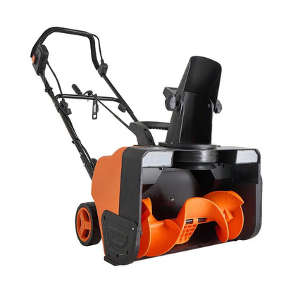 VEVOR Electric Snow Blower, 20 inch 15A Corded Snow Thrower with Dual LED Headlights & 180° Rotating Chute, 25FT Throwing Distance, 12" Depth Clearing, Walk-Behind Snowblower for Driveway Sidewalk - luxuryhomedecoridea.com