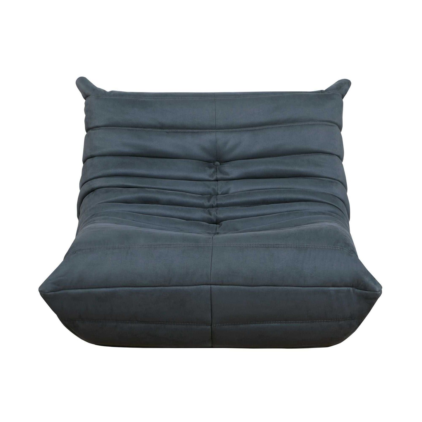 Luxury Accent Chair Button-Tufted Detail Charcoal Microfiber Comfy Chair Living Room Furniture 1pc - luxuryhomedecoridea.com