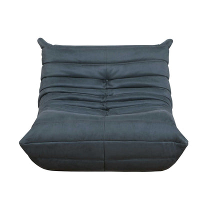 Luxury Accent Chair Button-Tufted Detail Charcoal Microfiber Comfy Chair Living Room Furniture 1pc - luxuryhomedecoridea.com