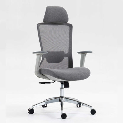 Ergonomic Mesh Office Chair with Adjustable Headrest and Lumbar Support, Breathable Back Design for Home and Office Use 8322H - luxuryhomedecoridea.com