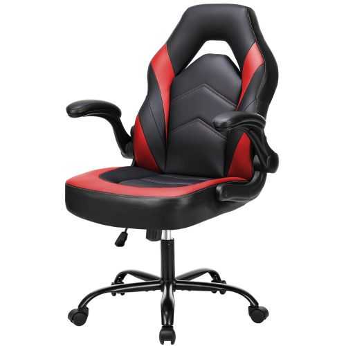 Ergonomic Office Computer Home Gaming Desk Chair Adjustable PU Leather Racing Chair Flip-up Armrest For Christmas Furniture - luxuryhomedecoridea.com