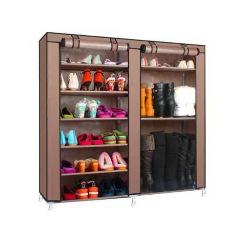 Double Rows Home Shoe Rack Shelf Storage Closet Organizer Cabinet - luxuryhomedecoridea.com