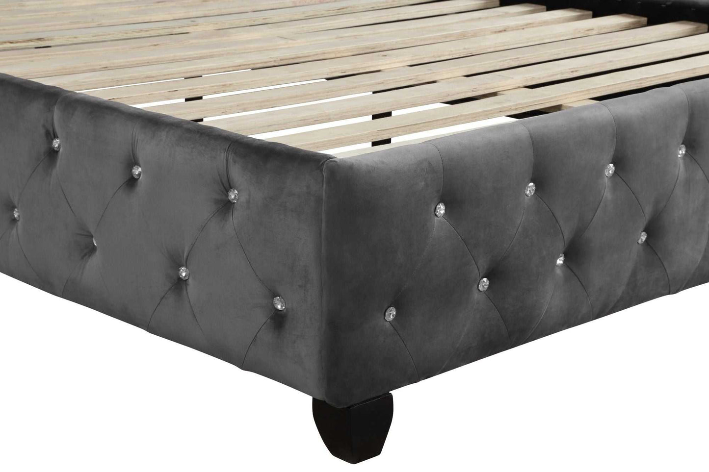 Sophia Queen Bed 4 Piece Gray - luxuryhomedecoridea.com