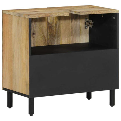 2 Piece Bathroom Furniture Set Solid Wood Mango - luxuryhomedecoridea.com