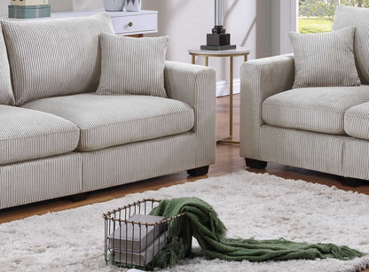 Sofa And Leseat Pillows Sqare Arms Plush Couch - luxuryhomedecoridea.com
