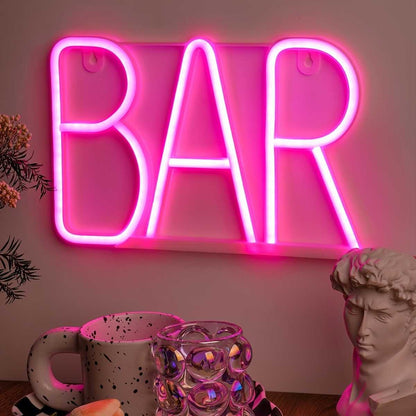 1pc, BAR Neon Light, LED Business Bar Sign Light On Off Switch Open Bright Light Neon, Without Battery - luxuryhomedecoridea.com