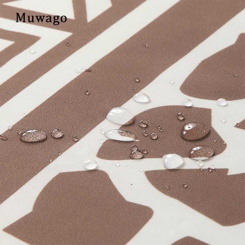 Muwago Shower Curtain With Giraffe Pattern Blackout Waterproof And Mildew Resistant Bathing Cover Aesthetic Bathroom Accessories - luxuryhomedecoridea.com