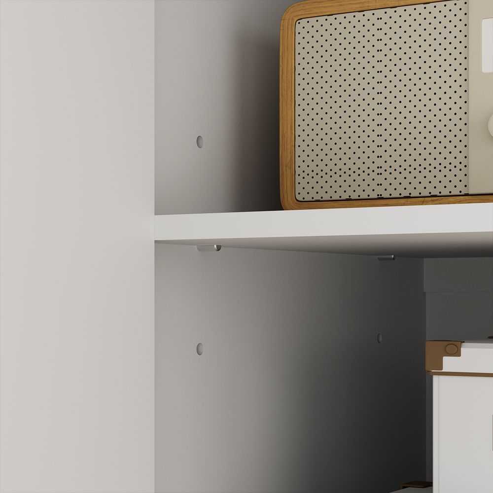 Sideboard Storage Cabinet with Adjustable Shelves, Buffet Cabinet, Elegant Fashionable Storage Cabinet with Golden Handle and Metal Legs, Modern Coffee Bar Station, Wood Kitchen Table - luxuryhomedecoridea.com