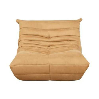 Luxury Accent Chair Tufted Yellow Microfiber Comfy Chair Living Room Furniture 1pc Floor Chair - luxuryhomedecoridea.com