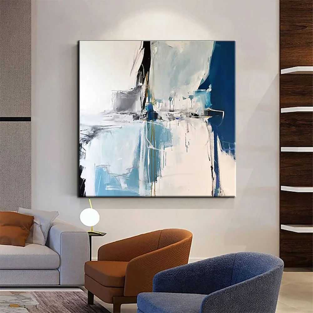 Hand Painted Oil Paintings Handmade Modern Abstract Oil Paintings On Canvas Wall Art Decorative Picture Living Room Hallway Bedroom Luxurious Decorative Painting - luxuryhomedecoridea.com