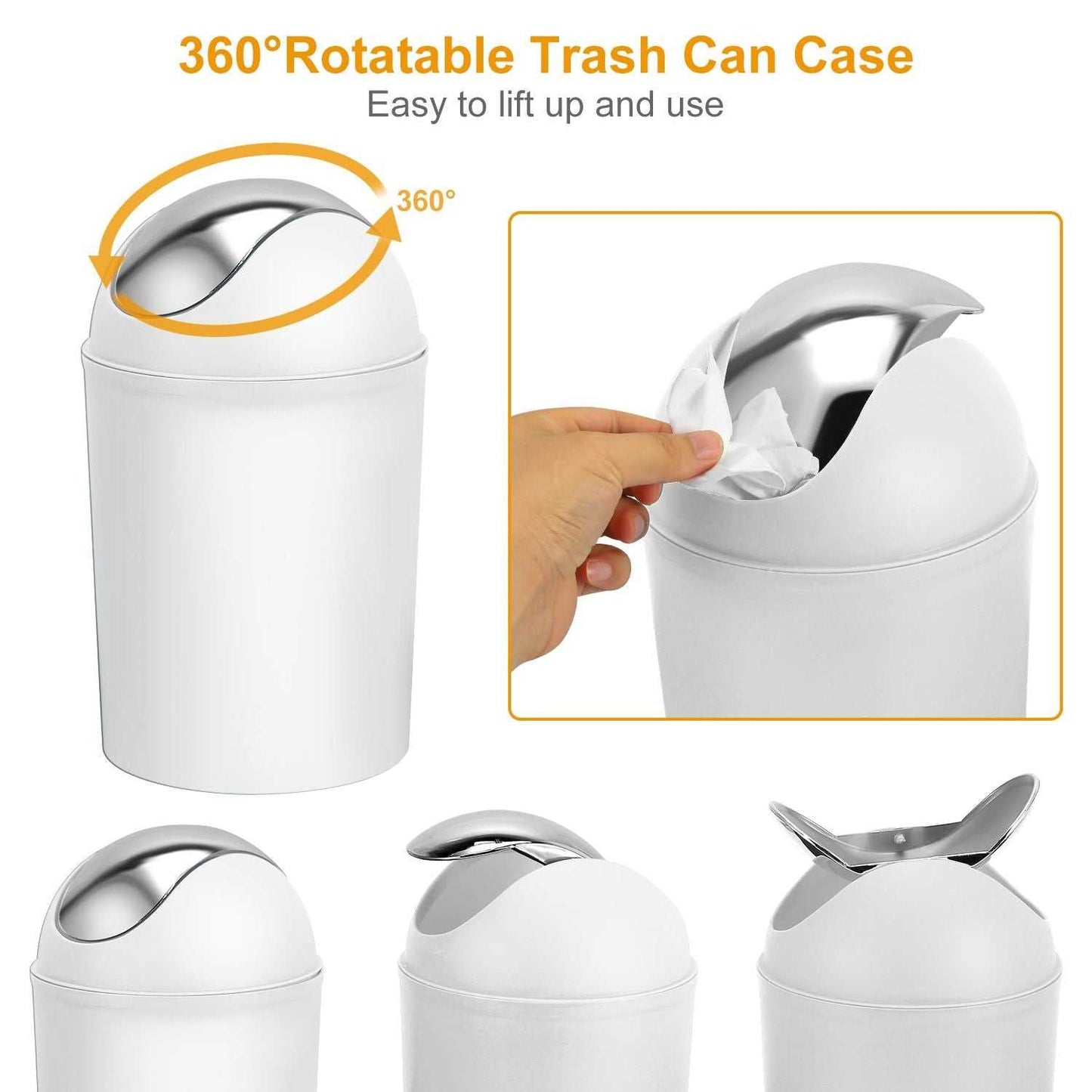 Bathroom Accessories Set 6 Pcs Bathroom Set Ensemble Complete Soap Dispenser Toothbrush Holder - luxuryhomedecoridea.com