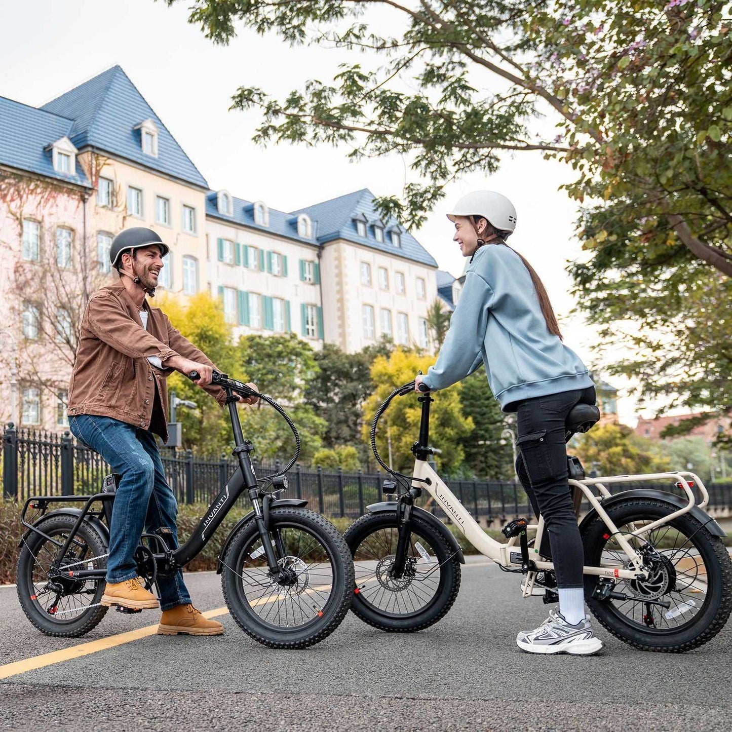 INVANTI EB11 Electric Bike 500W Folding Bike 48V 10.4AH 7S Shimano Electric Bicycle - luxuryhomedecoridea.com