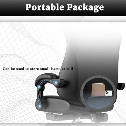 Ergonomic Gaming Chair, Electronic Gaming Chair With Pocket Spring Pad And Footrest, Height Adjustable Computer Chair - luxuryhomedecoridea.com