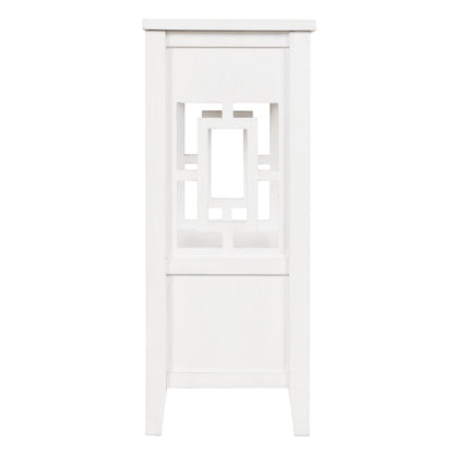 36'' Farmhouse Pine Wood Console Table Entry Sofa Table with 4 Drawers & 1 Storage Shelf for Entryway Living Room Bedroom Hallway Kitchen (Antique White) - luxuryhomedecoridea.com
