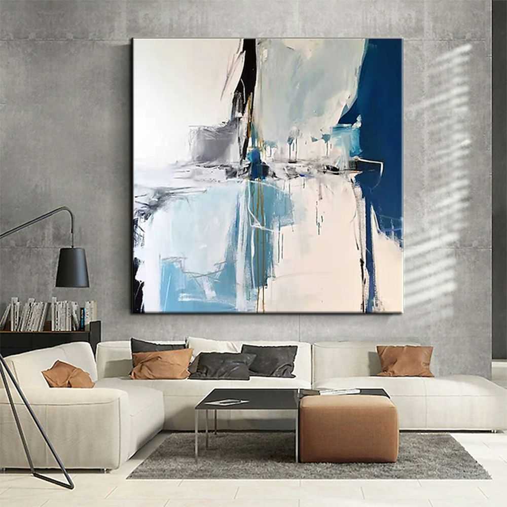 Hand Painted Oil Paintings Handmade Modern Abstract Oil Paintings On Canvas Wall Art Decorative Picture Living Room Hallway Bedroom Luxurious Decorative Painting - luxuryhomedecoridea.com