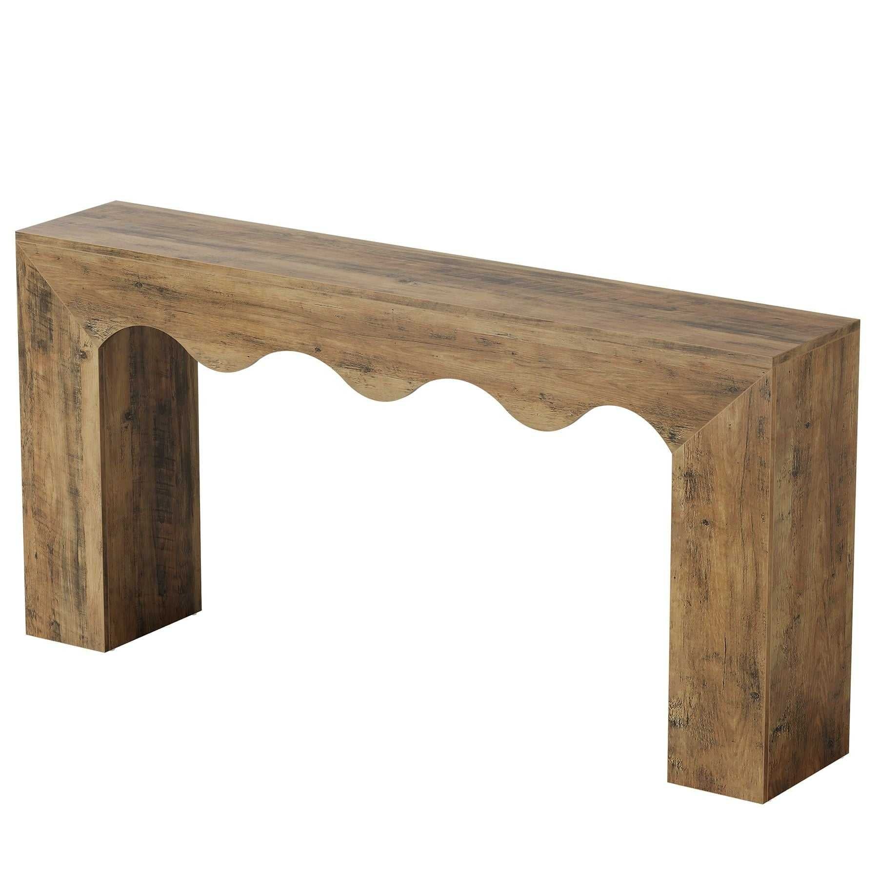 Console Table, Wooden Sofa Table Entryway Table with Storage - luxuryhomedecoridea.com