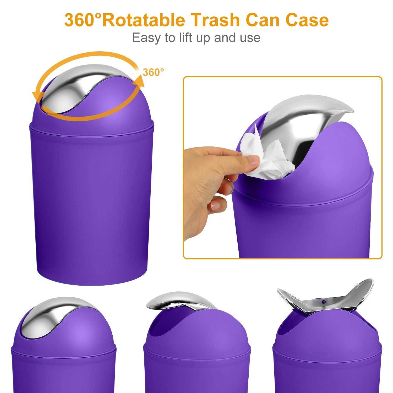 Bathroom Accessories Set 6 Pcs Bathroom Set Ensemble Complete Soap Dispenser Toothbrush Holder - luxuryhomedecoridea.com