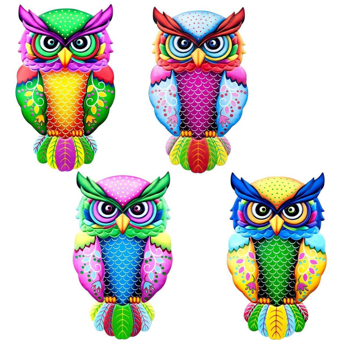 1pc Metal Owl Wall Decor, Outside Garden Decoration, Yard Art Outdoor Patio Fence Lawn Ornament, Home Decor, Room Decor, Party Supplies, Birthday Gift, Holiday Decor - luxuryhomedecoridea.com
