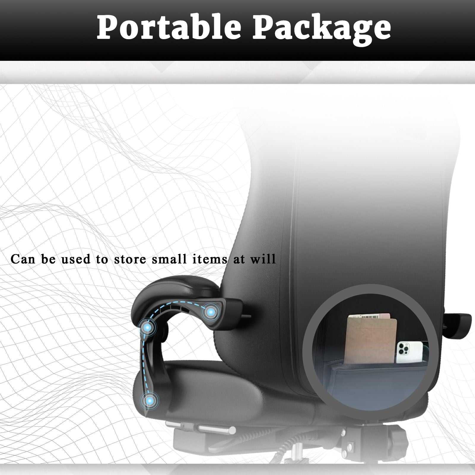 Ergonomic Gaming Chair, Electronic Gaming Chair With Pocket Spring Pad And Footrest, Height Adjustable Computer Chair - luxuryhomedecoridea.com