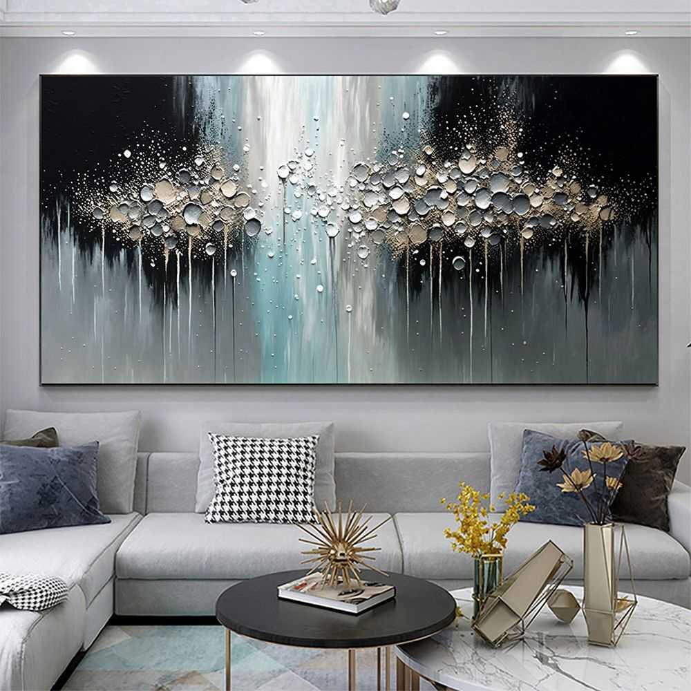 Handmade Oil Painting Abstract Texture Oil Painting On Canvas Large Wall Art Original White Painting Minimalist Art Custom Painting Modern Living Room Decor - luxuryhomedecoridea.com