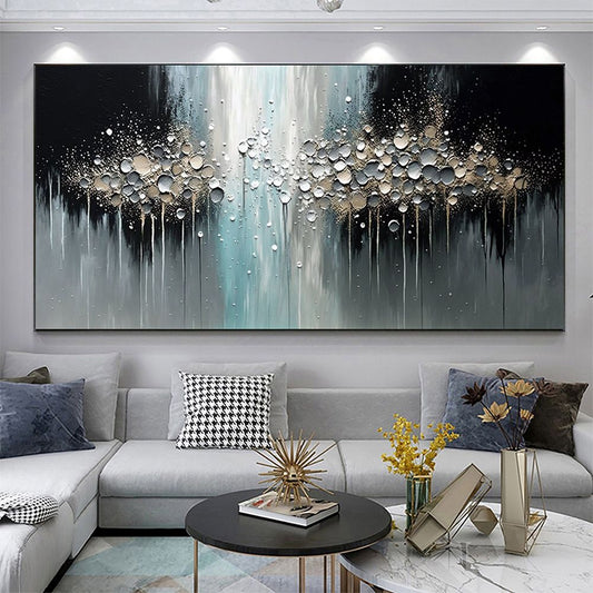 Handmade Oil Painting Abstract Texture Oil Painting On Canvas Large Wall Art Original White Painting Minimalist Art Custom Painting Modern Living Room Decor luxury home decor