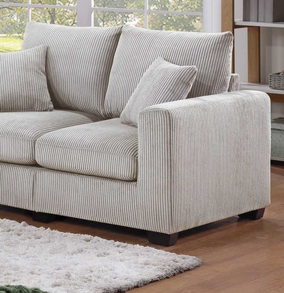 Sofa And Leseat Pillows Sqare Arms Plush Couch - luxuryhomedecoridea.com