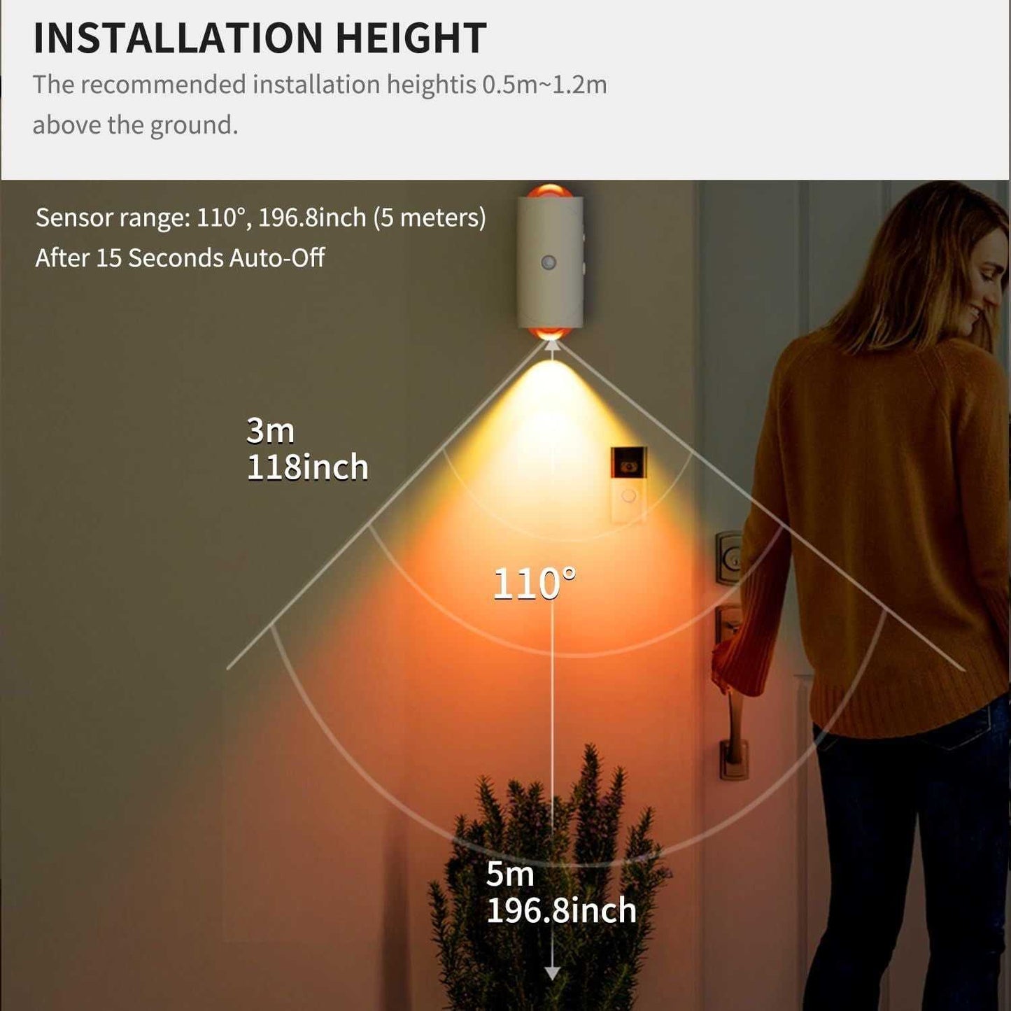 4pcs Rechargeable LED Night Light Wall Lamp Commercial StrobeLight Multi-color Mode Dimmable Indoor Light Magnetic StepLight for Entryway Bedside Desk Closet Bedside Lamp - luxuryhomedecoridea.com