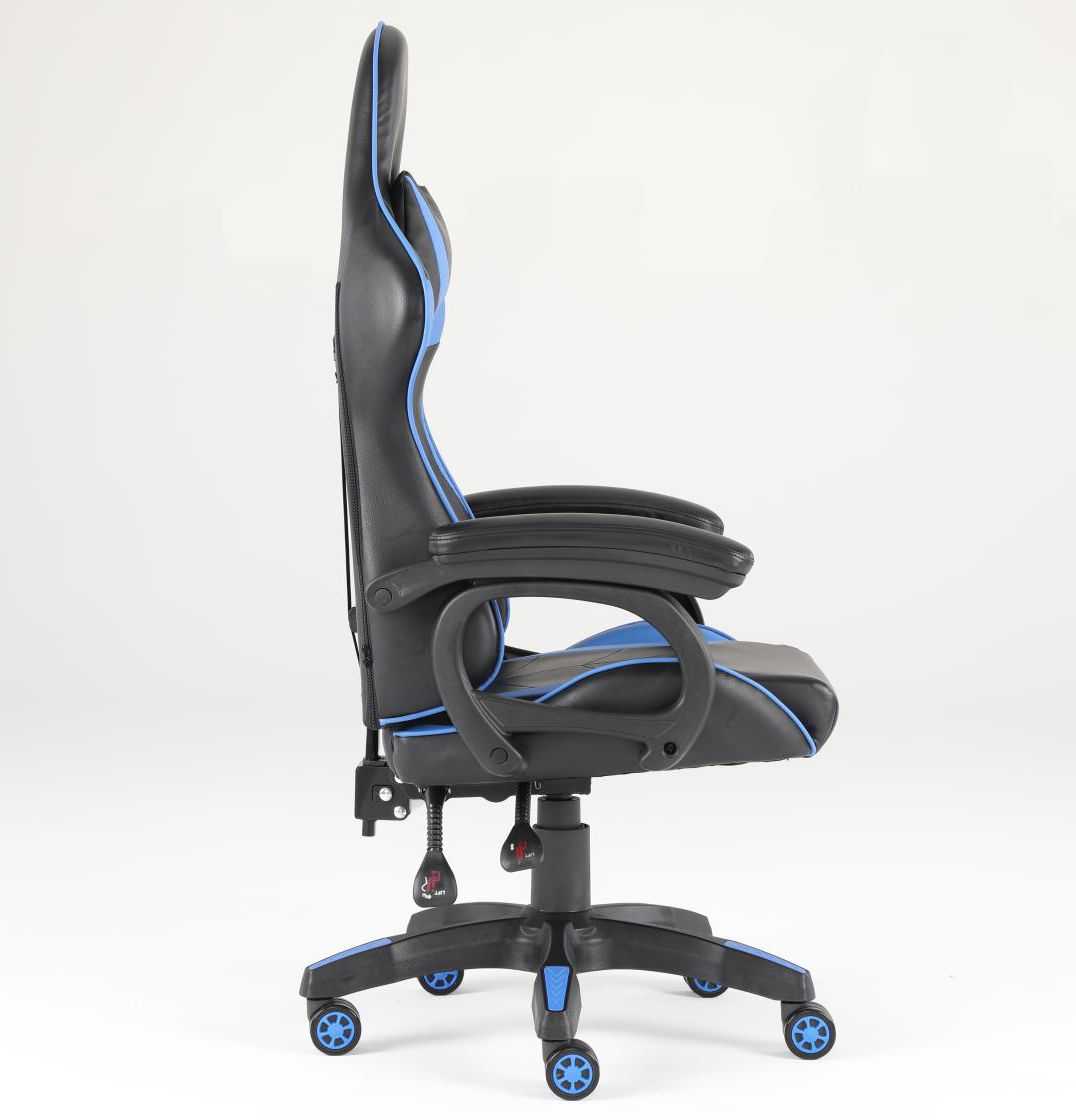Luxury Home Furniture Ergonomic Recliner PU Leather Racing Gaming Chair In Nylon Racing Base - luxuryhomedecoridea.com