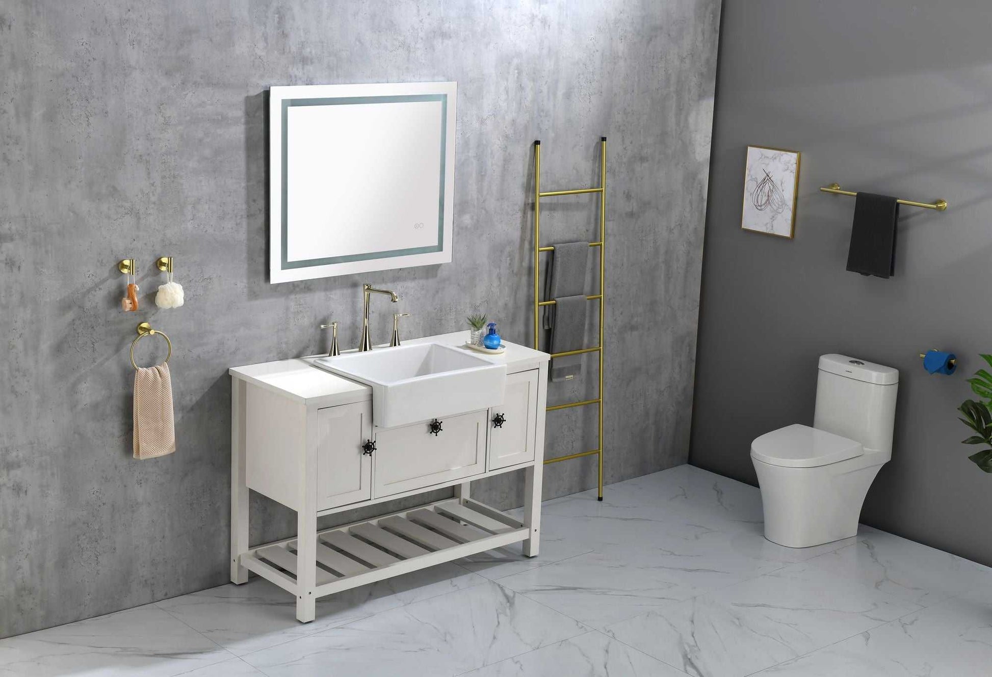 36*28 LED Mirror for Bathroom with Lights; Dimmable; Anti-Fog; Lighted Bathroom Mirror with Smart Touch Button; Memory Function - luxuryhomedecoridea.com