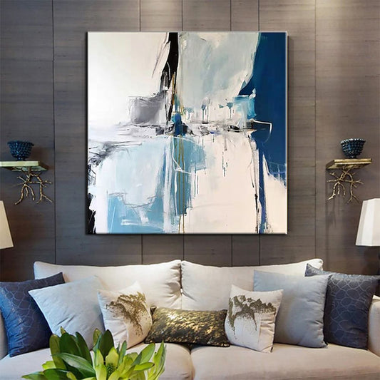Hand Painted Oil Paintings Handmade Modern Abstract Oil Paintings On Canvas Wall Art Decorative Picture Living Room Hallway Bedroom Luxurious Decorative Painting luxury home decor