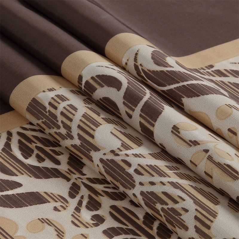 Muwago Sterling Chocolate Farmhouse Style Bathroom Curtain Polyester Waterproof Fabric Bathing Cover Brown Shower Curtain - luxuryhomedecoridea.com