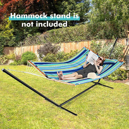 Patio Hammock Foldable Swing Chair Bed with Detachable Pillow - luxuryhomedecoridea.com