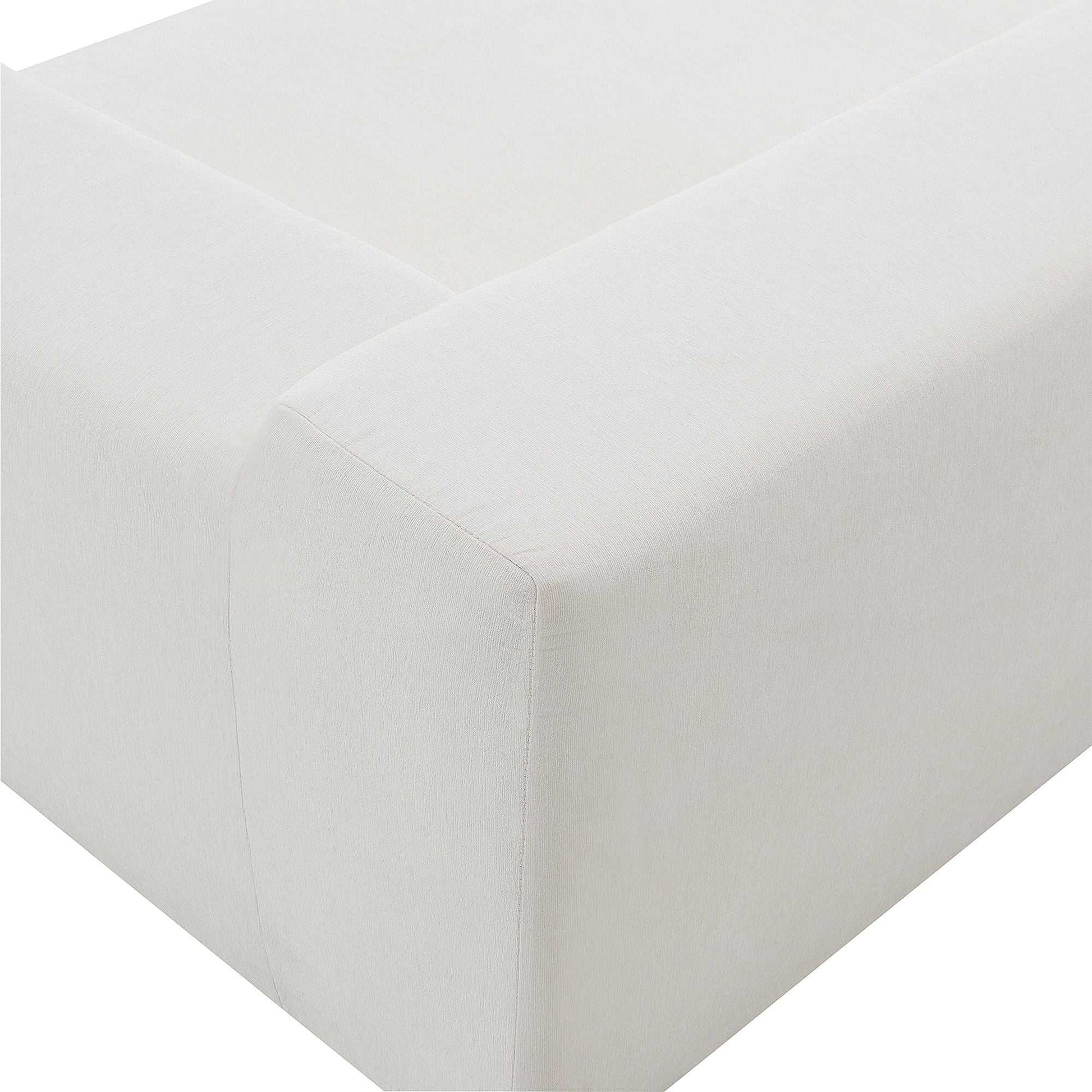 109*68" Modular Sectional Living Room Sofa Set, Modern Minimalist Style Couch, Upholstered Sleeper Sofa for Living Room, Bedroom, Salon, 2 PC Free Combination, L-Shape, Cream - luxuryhomedecoridea.com