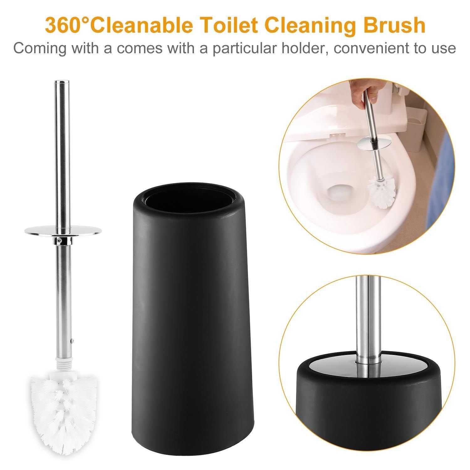 Bathroom Accessories Set 6 Pcs Bathroom Set Ensemble Complete Soap Dispenser Toothbrush Holder - luxuryhomedecoridea.com